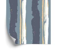 Wallero Papier peint intissé Rayures et coups pinceau 50×1000 cm