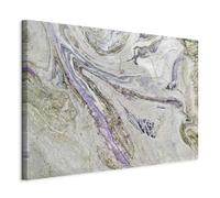 WALLERO Tableau sur toile multicolore abstrait trois variantes - Décoration murale moderne et impression d'art | Tableaux muraux pour salon, chambre à coucher, cuisine, couloir 100 x 70 cm