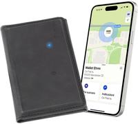 Wallet Finder - Portefeuille Magsafe Avec Suivi Gps - Fonctionne Avec Application Où Est - Jusqu'à 6 Cartes + Espace Argent - Magnétique,Recharge Sans Fil - Pour Iphone Noir Uniquement)