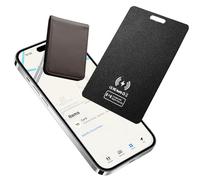 Wallet Tracker Carte Rechargeable Ultra-Fine 1.6 mm, Air Traceur Tag Compatible avec Apple Find My (iOS Uniquement), Bluetooth Localisateur Carte pour Portefeuille, étiquettes de Bagages,Passeport