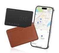 Wallet Tracker, Tracker Card Wallet Fin 1,6 mm, Smart Bluetooth Air Card Tag, Rechargeable et réutilisable, Convient aux Portefeuilles, Bagages, valises et Plus (Uniquement iOS)
