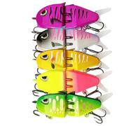 Walleye Pike Blu Lot de 5 appâts à glissement pour la basse