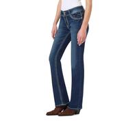 WallFlower Luscious Curvy Bootcut Mid-Rise Insta Stretch Juniors Jeans (Standard and Plus), Heidi, 3 Long Femme