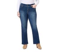 WallFlower Luscious Curvy Bootcut Mid-Rise Insta Stretch Juniors Jeans (Standard and Plus), Magique, 48 Long Femme