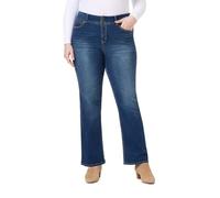 WallFlower Luscious Curvy Bootcut Mid-Rise Insta Stretch Juniors Jeans (Standard and Plus), Magique, 48 Long Femme