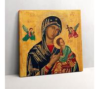 Wallfluent Peinture murale L'image imprimée sur toile Murale d'art 60x60cm Tableau Photo sur Toile - Notre-Dame du Perpétuel Secours