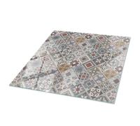 Wallfluent Plaque Décorative 50x50 cm Surface Lisse Imperméable Résistance aux Taches Bords Polis Plaque de Sécurité Outils D'installation Nettoyage Facile Durable - Mosaïque avec Ornements