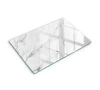 Wallfluent Protection Plaque Induction Protection Plaque 80x52cm Cuisson Résistance Multifonctionnelle Accessoires de cuisine - Texture élégante en marbre
