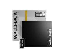 Wallhack SP-004A Tapis de souris gaming en verre - 4e gén. surface micro-gravée, grand format pour Esports, Glisse Ultra-Rapide avec Stopping Power, verre trempé, durable & portable, 390×450 mm | Noir