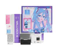 Wallhack x Hatsune Miku SP-005 Tapis de Souris Gaming en Verre, Large