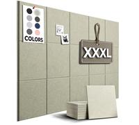 WALLHERO Lot de 15 tableaux en liège pour mur, 150 x 91,4 cm | Carrés de tableau en liège, tableau d'affichage, grand tableau d'affichage, rouleau en liège avec dos adhésif (vert sauge)