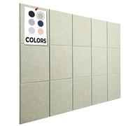 WALLHERO Lot de 15 tableaux en liège pour mur, 150 x 91,4 cm | Carrés de tableau en liège, tableau d'affichage, grand tableau d'affichage, rouleau en liège avec dos adhésif (vert sauge)