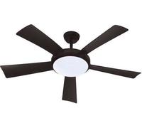 WALLIS Noir - Ventilateur de plafond Ø132cm 38W + éclairage LED