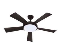WALLIS Noir - Ventilateur de plafond Ø132cm 38W + éclairage LED