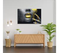 Wallity, 0523 - 72 x 46, Peinture décorative en verre trempé, Multicolore, 100 % verre trempé, 46 x 72 cm