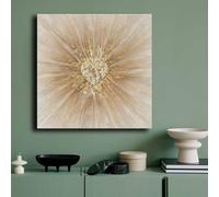 Wallity, 7070GSC-007, Peinture décorative sur toile, Multicolore, 100 % PEINTURE, 70 x 70 cm