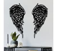 Wallity, Alato-1, Accessoire mural décoratif en métal, noir, 100 % METAL, 32 x 70 cm