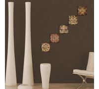 Wallity, Almıla- EVL4578, Brown, Impressions sur toile, 15 x 15 cm, 100% MDF (épaisseur : 3 mm)