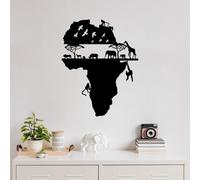 Wallity, Animal- SKL2499, noir, autres décorations pour la maison, 58 x 73 cm, 100% métal (épaisseur : 1