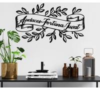 Wallity, Audaces Fortuna 2, Accessoire mural décoratif en métal, noir, 100 % METAL, 55 x 32 cm
