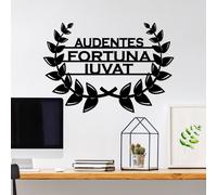 Wallity, Audaces Fortuna 3, Accessoire mural décoratif en métal, noir, 100 % METAL, 56 x 39 cm