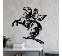 Wallity, Banksy 10, Accessoire mural décoratif en métal, noir, 100 % METAL, 68 x 72 cm
