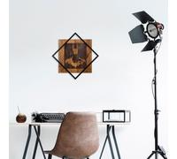 Wallity, Batman- SKL2135, Couleur noyer,Noir, Autres décorations pour la maison, 54 x 54 cm, 50% bois (épaisseur : 1