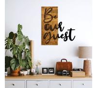 Wallity, Be Our Guest, décoration murale, noyer, métal, 50 x 58 cm