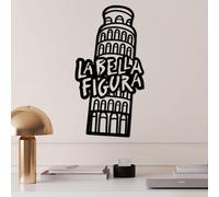 Wallity, Bella Figura 2, Accessoire mural décoratif en métal, noir, 100 % METAL, 32 x 60 cm