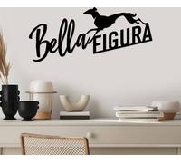 Wallity, Bella Figura 3, Accessoire mural décoratif en métal, noir, 100 % METAL, 60 x 27 cm