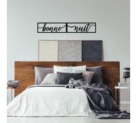 Wallity, Bonne- TNL1408, Noir, Autres décorations pour la maison, 90 x 15 cm, 100% métal (épaisseur : 1