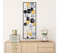 Wallity, Camber - 8, Accessoire mural décoratif en métal, 100 % METAL, multicolore, 32 x 4 x 90 cm