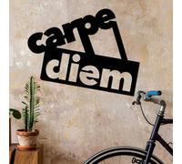 Wallity, Carpe Diem 3, Accessoire mural décoratif en métal, noir, 100 % METAL, 56 x 44 cm