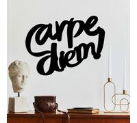 Wallity, Carpe Diem 5, accessoire mural décoratif en métal, noir, 100 % METAL, 56 x 42 cm