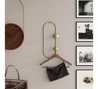 Wallity, Cricket-A, crochet mural en métal, or, CORPS METALLIQUE, 17 x 7 x 41 cm