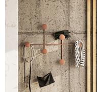 Wallity, Dama-C, crochet mural en métal, cuivre, 100 % METAL, 82 x 60 x 10 cm