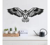 Wallity, Eagle3, décoration murale, noir, métal, 100 x 44 cm