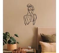 Wallity, Etta- ATP1143, Noir, Autres décorations pour la maison, 34 x 61 cm, 100% acier (épaisseur : 1