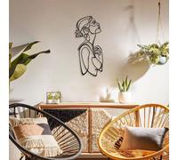Wallity, Etta- ATP1145, Noir, Autres décorations pour la maison, 28 x 61 cm, 100% acier (épaisseur : 1