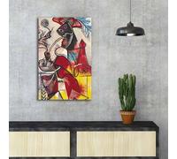 Wallity, FAMOUSART- CVT1475, Coloré, toiles, 45 x 70 cm, 100% suédine -toile