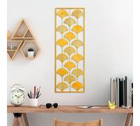 Wallity, Fan 2, accessoire mural décoratif en métal, 100 % METAL, multicolore, 32 x 90 cm