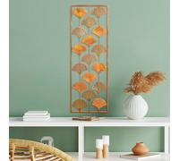 Wallity, Fan, accessoire mural décoratif en métal, 100 % METAL, multicolore, 32 x 90 cm