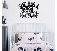 Wallity, Gypsy Soul, accessoire mural décoratif en métal, noir, 100 % METAL, 55 x 43 cm