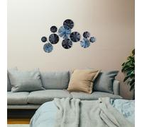 Wallity, Hare, Accessoire mural décoratif en métal, 100 % METAL (épaisseur : 0,8 mm), Multicolore, 102 x 12 x 59 cm
