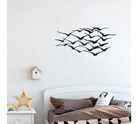 Wallity, Herd Of Birds, décoration murale, noir, métal, 120 x 55 cm