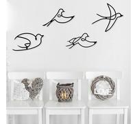 Wallity, Hope, accessoire mural décoratif en métal, 100 % METAL (épaisseur : 1,2 mm), noir, 30 x 16,5 cm