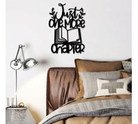 Wallity, Just One More Chapter, Accessoire mural décoratif en métal, noir, 100 % METAL, 40 x 55 cm