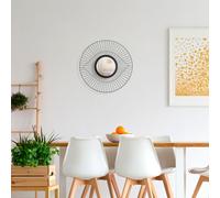 Wallity, Kafes- HRP1114, Noir, miroir mural, 50 x 1 x 50 cm, 100% métal