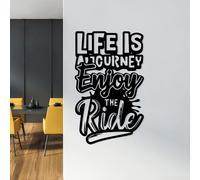 Wallity, Lıfe- SKL2550, Noir, Autres décorations pour la maison, 42 x 70 cm, 100% métal (épaisseur : 1