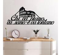 Wallity, Lontano 4, accessoire mural décoratif en métal, noir, 100 % METAL, 60 x 23 cm